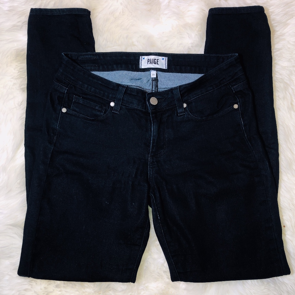 Paige Black Super Skinny Jeans Womens Sz 28